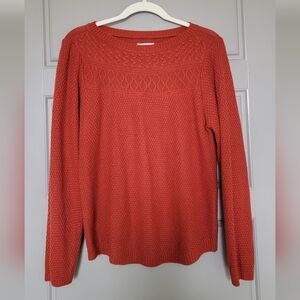 Croft & Barrow Women's Brick Red Sweater